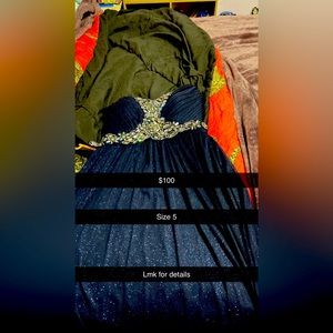 Prom dress size 5 brand new worn once for 25 minutes